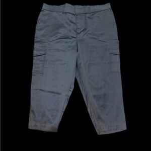 NWT Torrid Blue Satin High Waist Cargo Pants